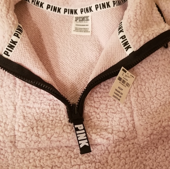 NWT/ NWOT VS Pink Sherpa Sweater Bundle - Picture 4 of 12